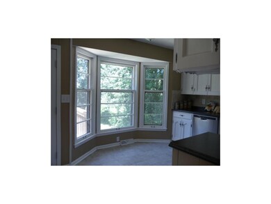 Bay window in the kitchen.