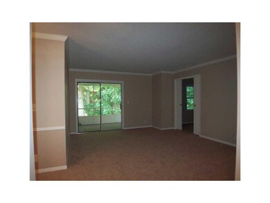 Living Room. Living room with sliding glass doors 