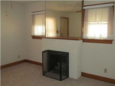Decorative Fireplace in living room.