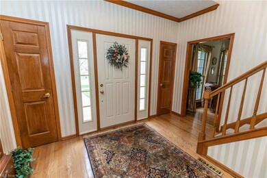 Main Entry Foyer with Sidelights, Hardwood Floors &  2 Closets, Opens to Family Room ...