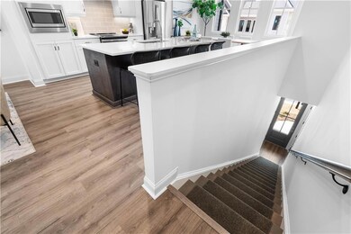 Once you come up the stairs, everything is on one level!