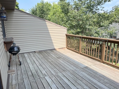Deck above garage