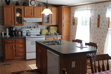 Spacious kitchen with island