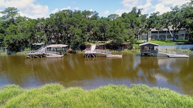 Floating dock in place as well