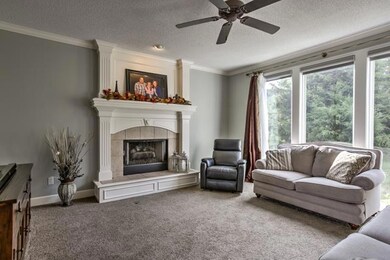 Great Room open to kitchen, dining with great outd