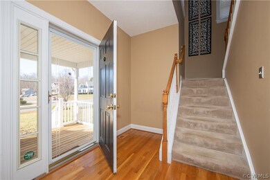Side stairs to 2nd floor.  Love the nice size porc