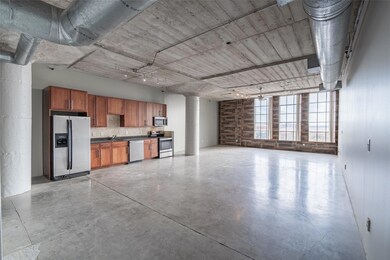 Kitchen with stainless steel appliances