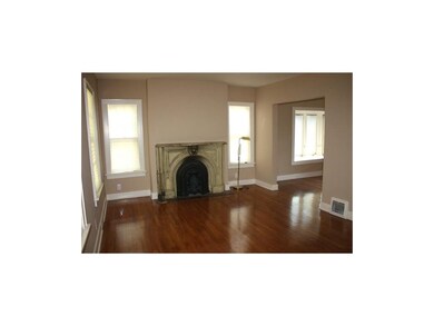 Living room with fireplace
