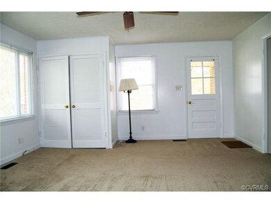 Family room with new carpeting