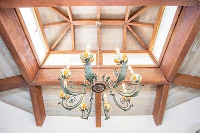 Unique Coffered Ceiling in Dining