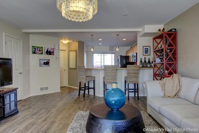 View from LR to Dining/Kitchen