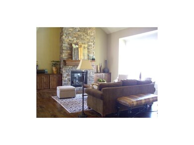 2-story great room is flooded with natural light f