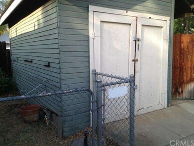 Wood sided garage