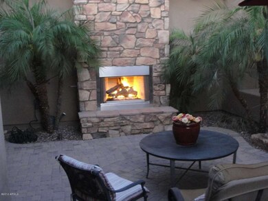 Courtyard fire place