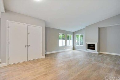 Double door entry into the large living room with 