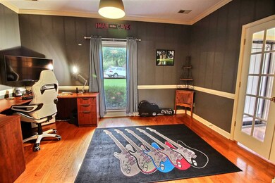 Hardwood floors and french doors!