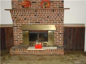 One of the fireplaces.