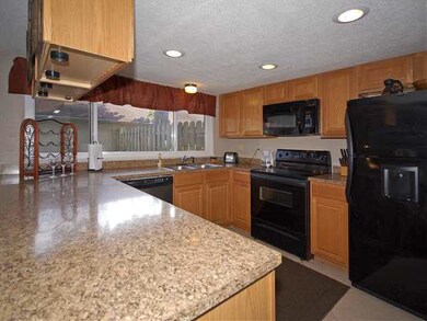 Gorgeous kitchen with tile floors.