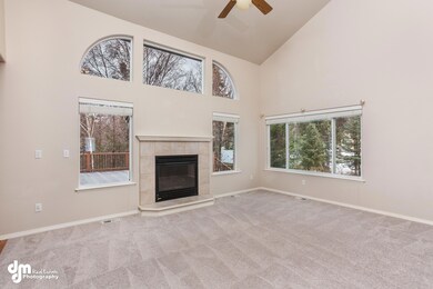 Living room with gas fireplace