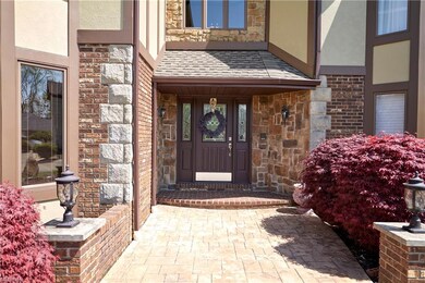 Large entry walkway with pavers