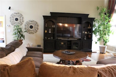Living area featuring wood finished floors