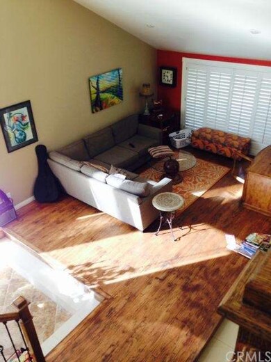 Living room with hardwood floors.
