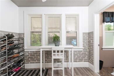 mudroom area off of kitchen