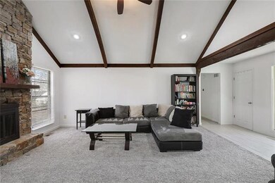 Great Room view of hall to Bedrooms.