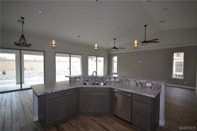 Similar to photo - view of great room from kitchen