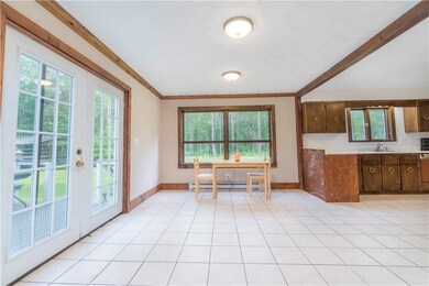 French doors to rear deck