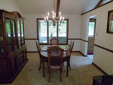 Dining Room. Our dining room pecan/wood chair rail