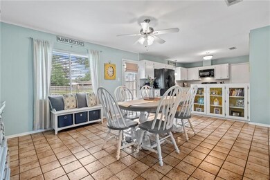 Dining room, looking into the kitchen.