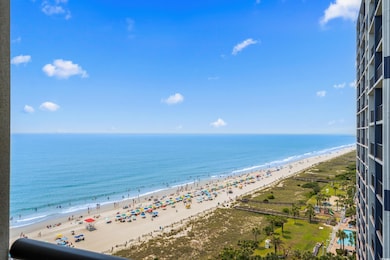 Water view featuring nearby beach