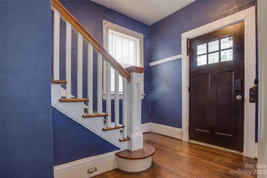 Great craftsmanship in the foyer and staircase