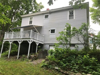 Back view - walk out door for basement