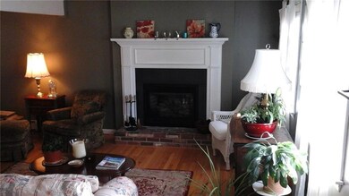 Gas fireplace...