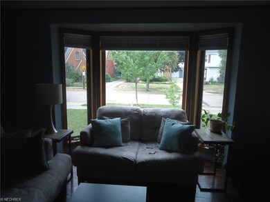 Bay window in living room