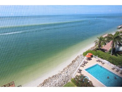 View down to pool