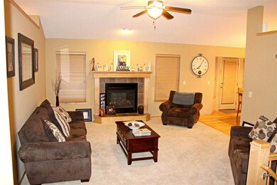 Cozy fireplace