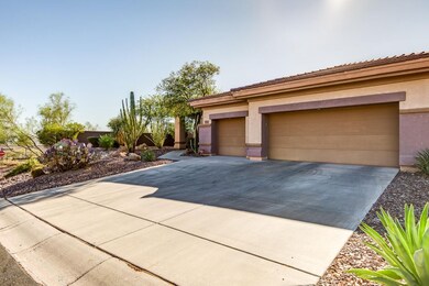 Spacious three car garage