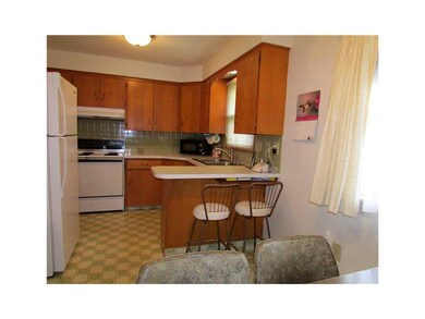 Kitchen. Kitchen with breakfast bar and appliances