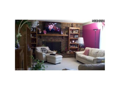 Living room on the upper level of the addition.