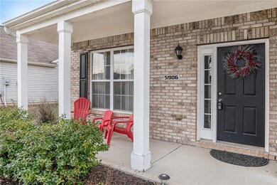 Large, open front porch
