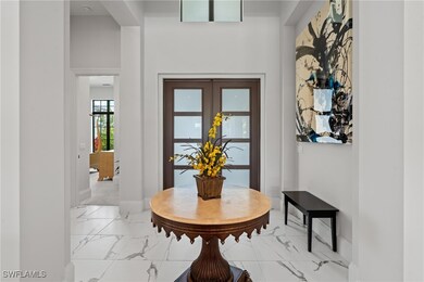 Marble finish floor and baseboards