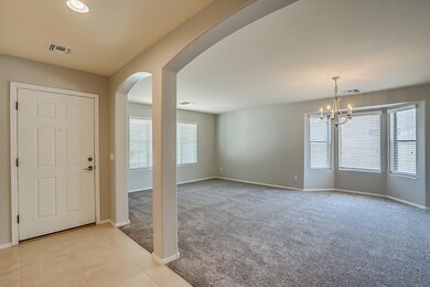 Living Room & Dining Room -note the bay