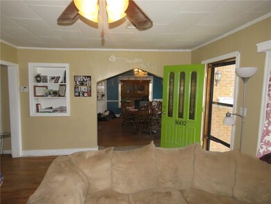 View of dining room from living room.