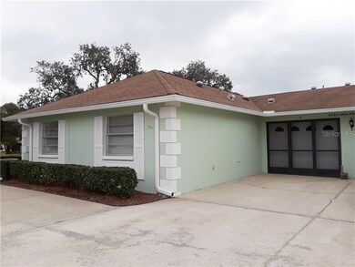 South side of home with one-car garage which has s