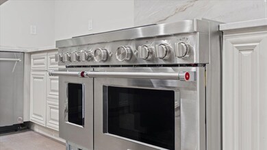 Details with stainless steel appliances