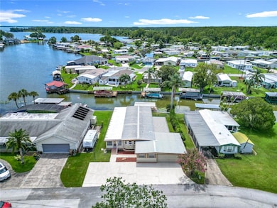 Aerial view of the house