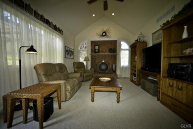 Family room w/brick fireplace